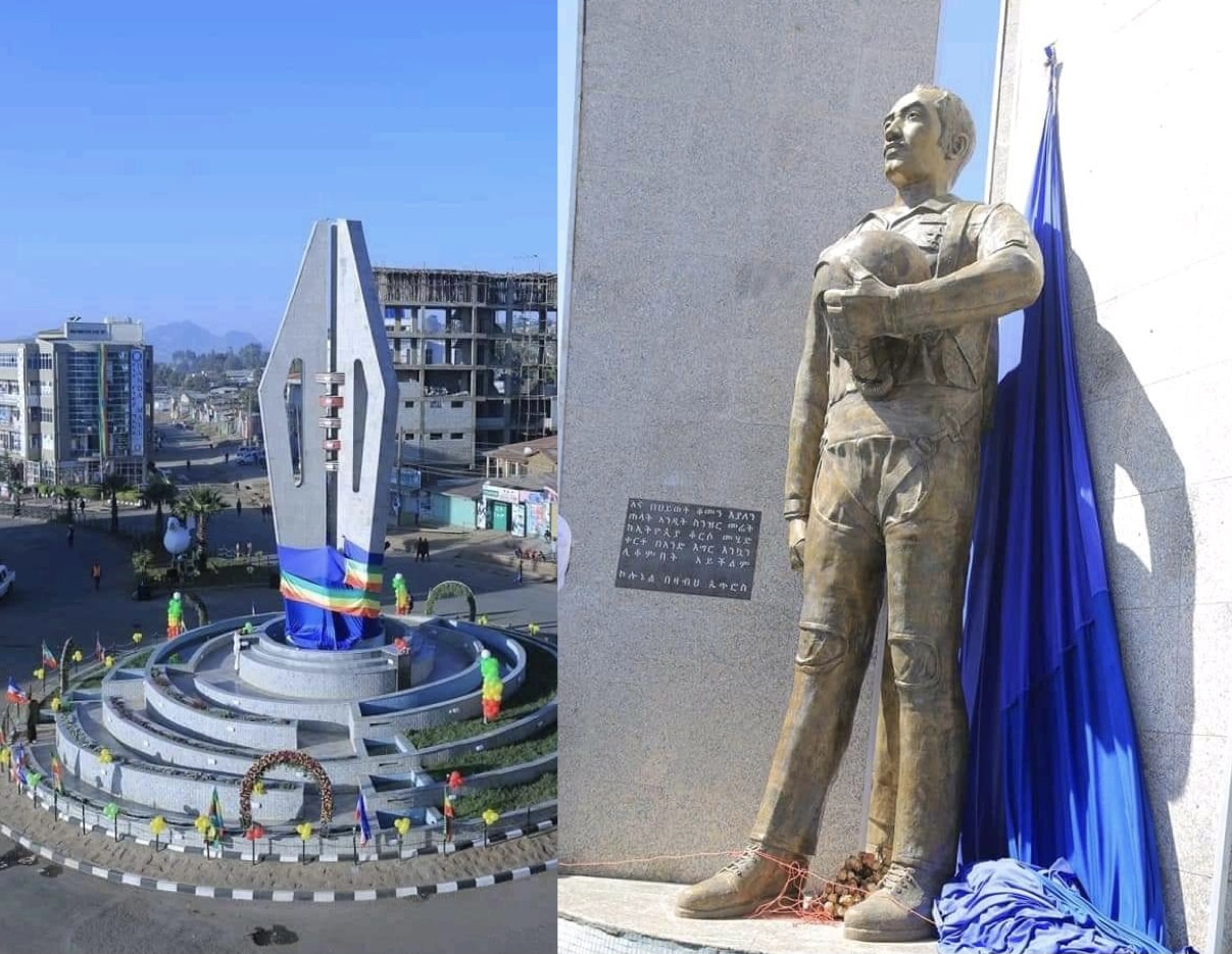 Ethiopian Air Force Col Bezabih statue unveiled in Hadiya