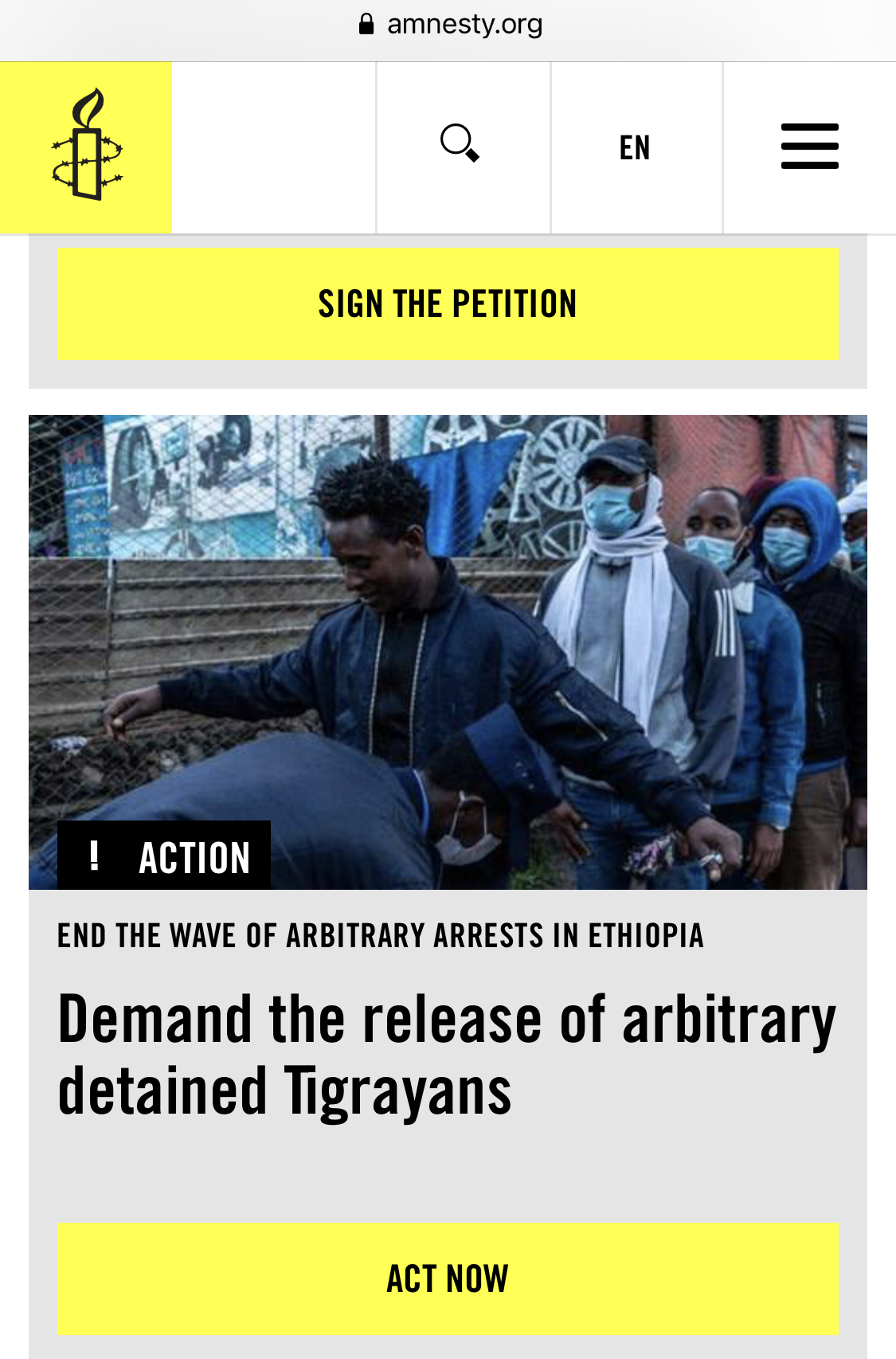 Amnesty accused of misusing photo for false story on Ethiopia